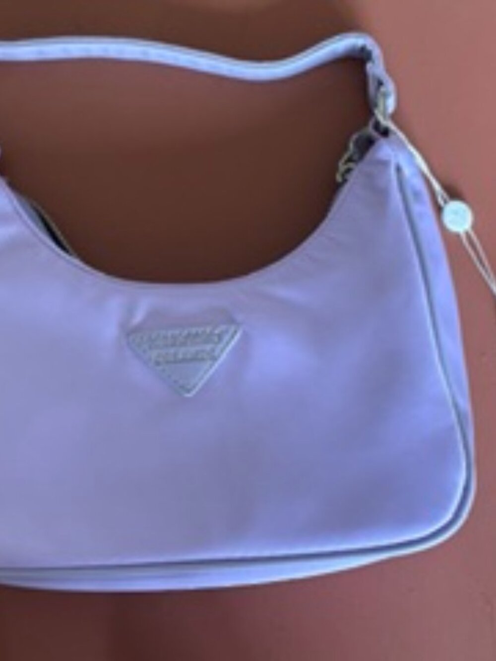 Brand New Valentino Orlandi Mia Crescent Light Purple Purse NWT